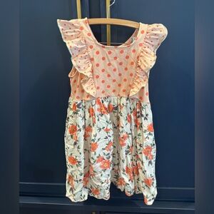 Matilda Jane Polka Dot and Floral Kids Dress